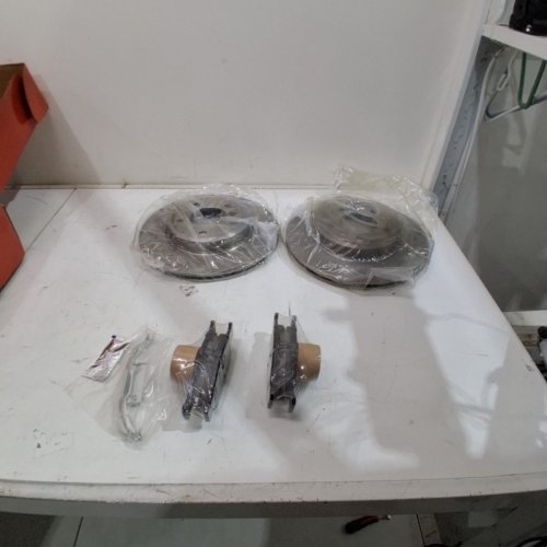 3PC A-PREMIUM PLAIN VENTED FRONT BRAKE ROTOR & BRAKE PADS - FITS SELECT MODELS (MODEL: BRR34173/BPD78100) image 7