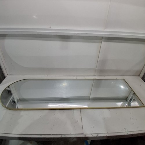 ANTOK FULL LENGTH STANDING OR WALL MOUNTED MIRROR - 58" X 18" - GOLD image 2