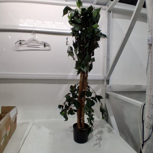 NEARLY NATURAL FICUS SILK TREE, 4-FEET, GREEN (5299) image 2