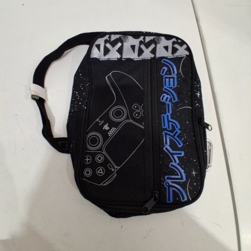 CONCEPT ONE PLAYSTATION OFFSET ZIPPER SLING BAG - BLACK/BLUE/GREY (ITEM: YNMB0001TG) image 2