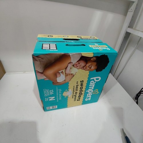 136PK PAMPERS SWADDLERS DIAPERS - NEWBORN SIZE image 2
