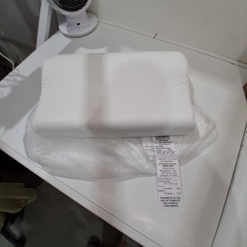 TEMPUR-PEDIC NECK PILLOW, STANDARD - SMALL - WHITE image 2