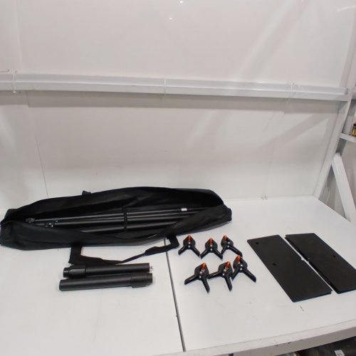EMART HEAVY DUTY ADJUSTABLE BACKDROP STAND SUPPORT KIT - 8FT X 10FT - BLACK image 2