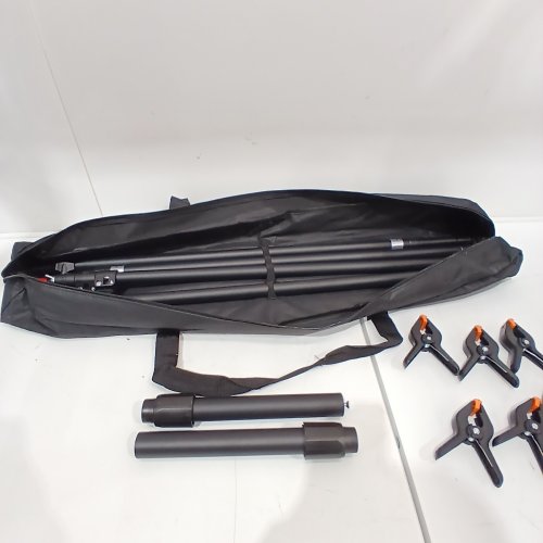 EMART HEAVY DUTY ADJUSTABLE BACKDROP STAND SUPPORT KIT - 8FT X 10FT - BLACK image 3