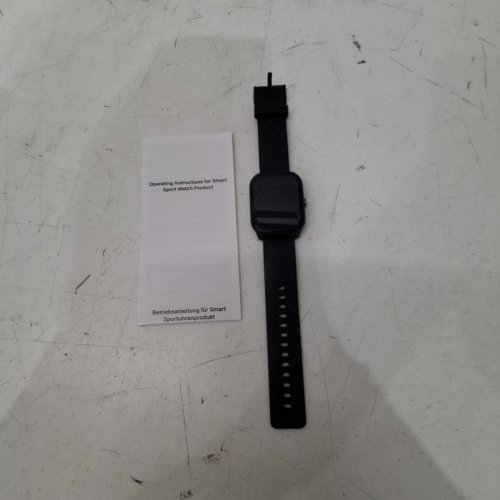 UNISEX STECEI SMARTWATCH WITH 110+ SPORT MODES AND HEART RATE/SLEEP MONITOR - IP68 WATERPROOF - 1.95" - BLACK. image 2
