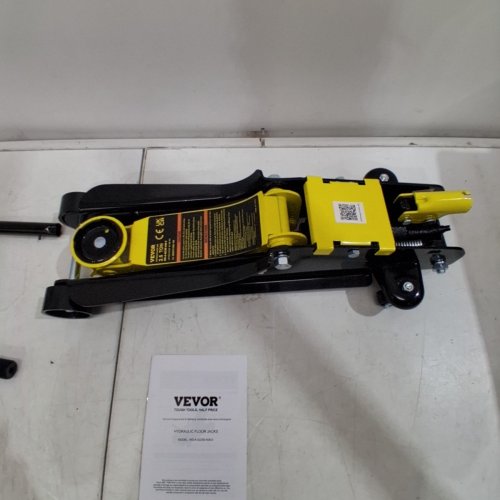 HEAVY DUTY LOW PROFILE HEAVY-DUTY STEEL FLOOR JACK WITH SINGLE PISTON HYDRAULIC PUMP - 2.5 TON CAP - YELLOW (MODEL: WD-A-02250-A00-0) image 2