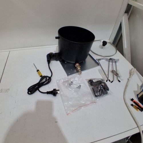 WONNV ELECTRIC WAX MELTER FOR CANDLE MAKING WITH QUICK POUR VALVE - 7QT - BLACK image 2