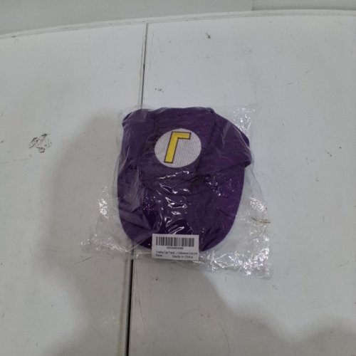WALUIGI COSPLAY COSTUME CAP - OSFM - PURPLE image 4