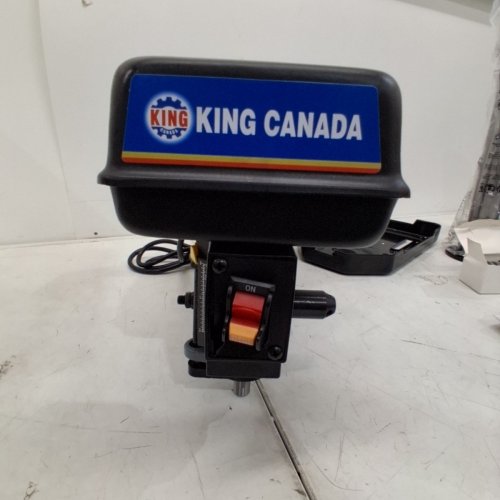 KING CANADA 5-SPEED 8" BENCH DRILL PRESS - 2.5AMP - 620-3100 SPINDLE RPM - ACCEPTS UP TO 1/2" SHANKED DRILL BITS - BLACK (MODEL: KC-108N) image 4