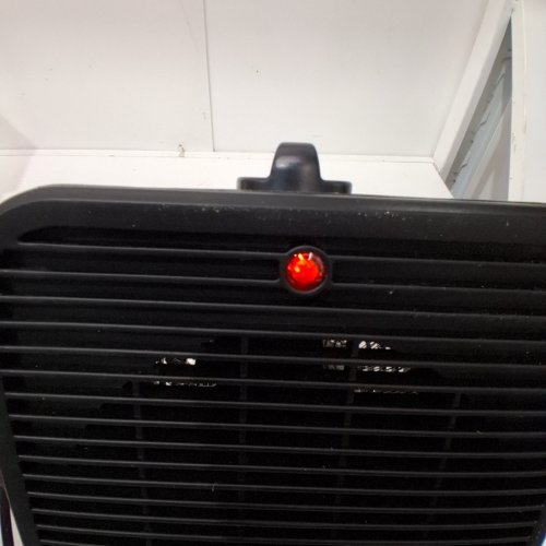 KONWIN DUAL FUNCTION HEATER AND FAN WITH TWO HEAT AND FAN SETTINGS - ADJUSTABLE ANGLE - LARGE BASE - 9.5" TALL - BLACK - (MODEL: SFH-181T). image 2