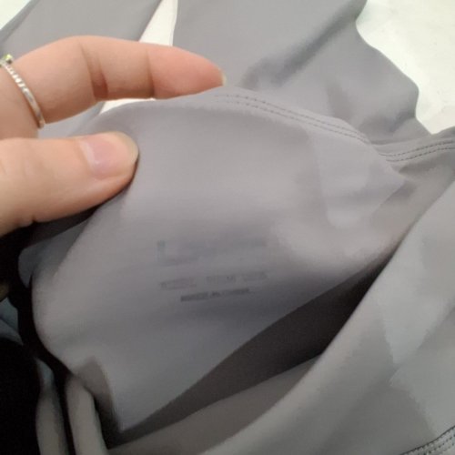 LOVITO WOAMN'S HIGH WAIST SPORTS YOGA PANTS - LARGE - GREY image 3