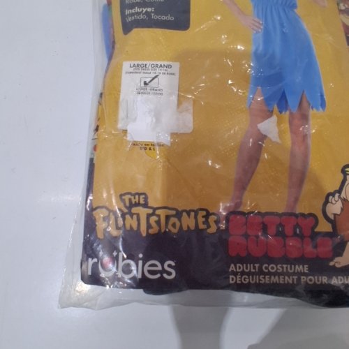 WOMEN'S RUBIES THE FLINTSTONES BETTY RUBBLE COSTUME - LARGE - BLUE image 2