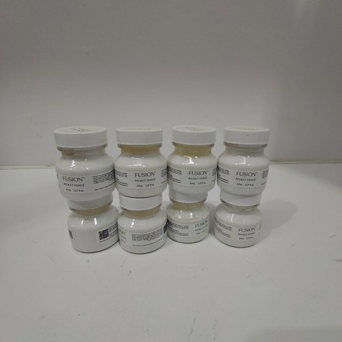 8 FUSION MINERAL PAINT JARS - 67 ML EACH - PICKET FENCE image 2