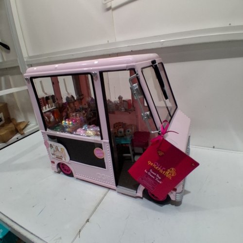 128PC OUR GENERATION SWEET STOP ICE CREAM TRUCK VEHICLE PLAYSET - FOR 18" DOLLS - PINK image 2