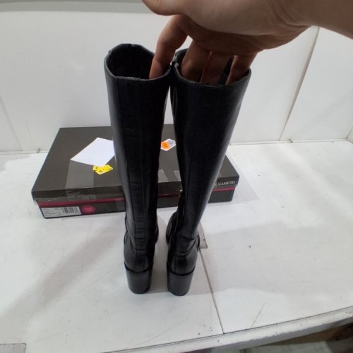 WOMEN'S VINCE CAMUTO KNEE HIGH SOFT COW NAPPA BOOT - SIZE 6.5W - EXTRA WIDE CALF- BLACK (VC-GIBI4) image 8