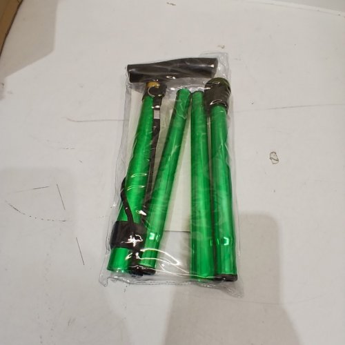REHAND MEDICAL ELDERLY ASSIST COMPACT FOLDING CANE - METALLIC GREEN (MODEL: 1317) image 3