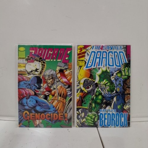 4 ASSTD IMAGE, AND TOPPS COMIC BOOKS - SAVAGE DRAGON #3, BRIGADE #2, WILDCATS #2, DRACULA #2 OF 4 - VARIOUS AUTHORS image 4