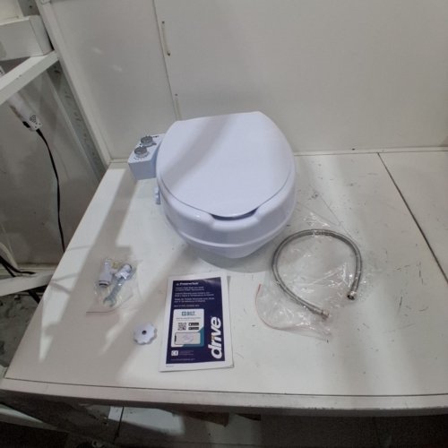PRESERVETECH BY DRIVE MEDICAL RAISED TOILET SEAT WITH BUILT-IN BIDET - FITS STANDARD & ELONGATED TOILETS - 400LBS CAPACITY - 4" RAISE - WHITE (MODEL: RTL12C005-WH) image 2