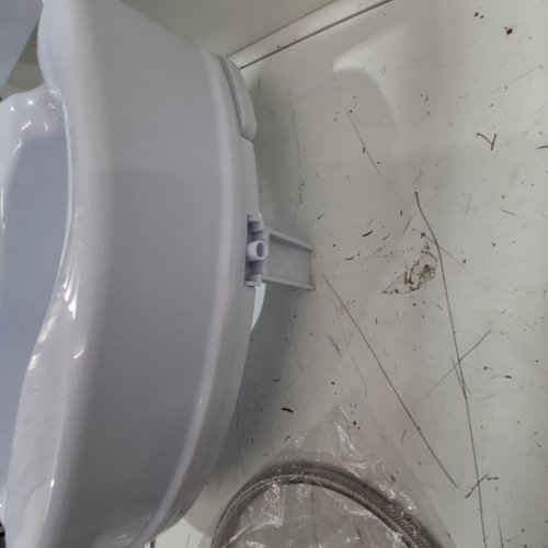 PRESERVETECH BY DRIVE MEDICAL RAISED TOILET SEAT WITH BUILT-IN BIDET - FITS STANDARD & ELONGATED TOILETS - 400LBS CAPACITY - 4" RAISE - WHITE (MODEL: RTL12C005-WH) image 3