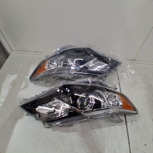 2PC KARSPAREHUB HEADLIGHTS FOR 2012 2013 2014 TOYOTA CAMRY L/SE/LE/XLE/HYBRID - CLEAR / BLACK / AMBER REFLECTOR (MODEL: KSH-TYCM12) image 2
