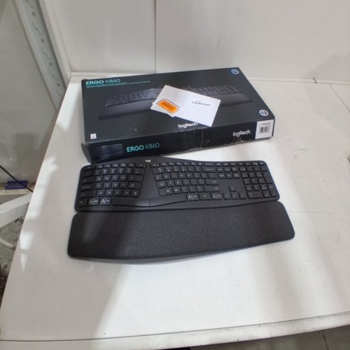 LOGITECH ERGO K860 BLUETOOTH WIRELESS ERGONOMIC KEYBOARD WITH BUILT-IN WRIST REST AND UNIFYING RECEIVER (MODEL:‎ YR0072) image 3