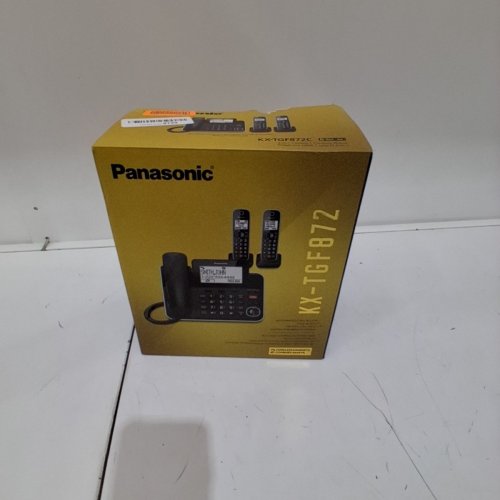 PANASONIC DIGITAL 2-IN-1 CORDED & CORDLESS PHONE WITH ANSWERING SYSTEM- BLACK (MODEL:KX-TGF872CB) image 5