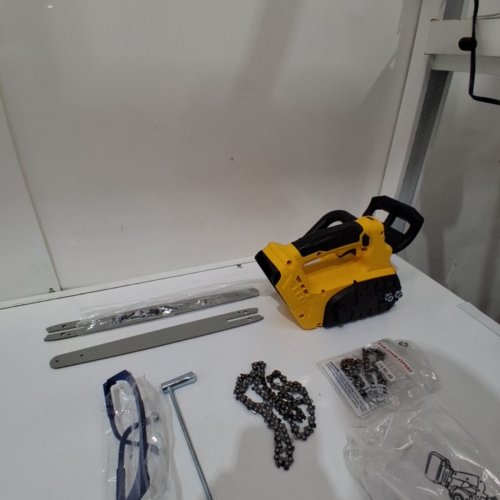 CORDLESS BRUSHLESS CHAINSAW - 10/12" BLADES - TOOL ONLY - YELLOW / BLACK image 4