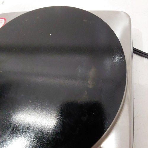 OVENTE ELECTRIC COOKTOP - STAINLESS STEEL PORTABLE DOUBLE BURNER STOVETOP - 1000W - SILVER/ BLACK (MODEL: BGI202S) image 4