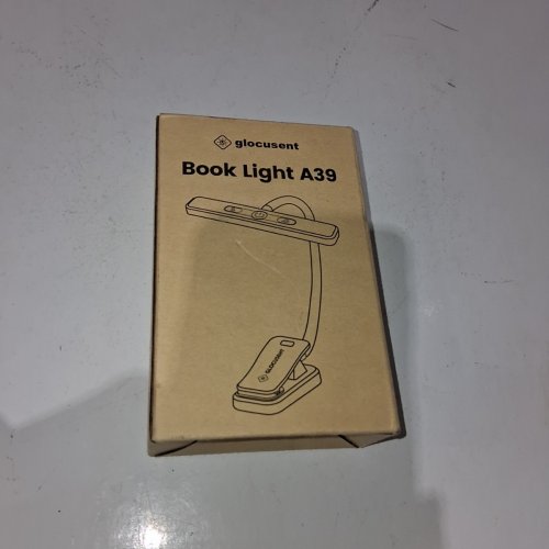 GLOCUSENT LED RECHARGEABLE CLIP ON ADJUSTABLE BOOK READING LIGHT - 3LM TO 100LM - 1800K TO 6000K - BLACK (MODEL: A39) image 2