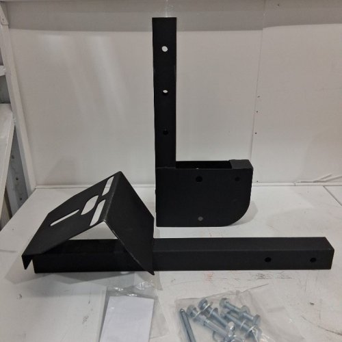 OKSTENCK SPARE TIRE MOUNT AND TRAILER HITCH COMPATIBLE WITH 4/5/6-LUG WHEELS - 2" RECEIVER, UNIVERSAL FIT - BLACK (ITEM: YL0224) image 2