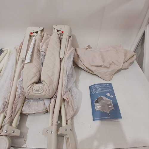 PORTABLE 3-IN-1 BABY PLAYYARD / CRIB WITH REMOVABLE CHANGING TABLE - 26" X 48" X 30" - BEIGE (MODEL: UP670S) image 4