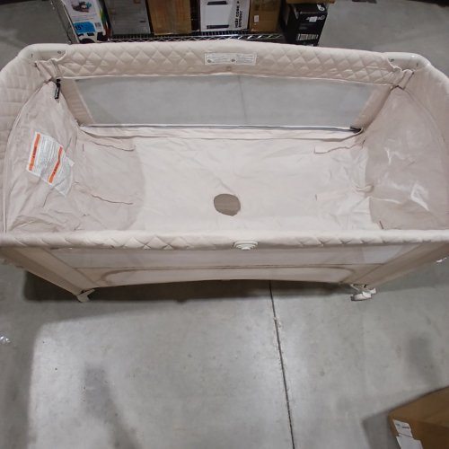 PORTABLE 3-IN-1 BABY PLAYYARD / CRIB WITH REMOVABLE CHANGING TABLE - 26" X 48" X 30" - BEIGE (MODEL: UP670S) image 5