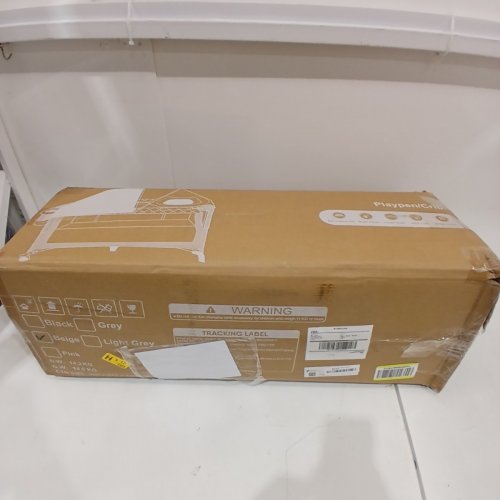 PORTABLE 3-IN-1 BABY PLAYYARD / CRIB WITH REMOVABLE CHANGING TABLE - 26" X 48" X 30" - BEIGE (MODEL: UP670S) image 9