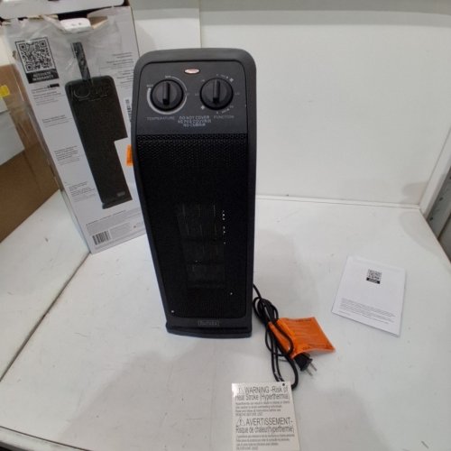 BLACK+DECKER PERSONAL INFRARED SPACE HEATER HEATER WITH OSCILLATING FUNCTION - 1500W - BLACK (MODEL: BHTC571) image 3