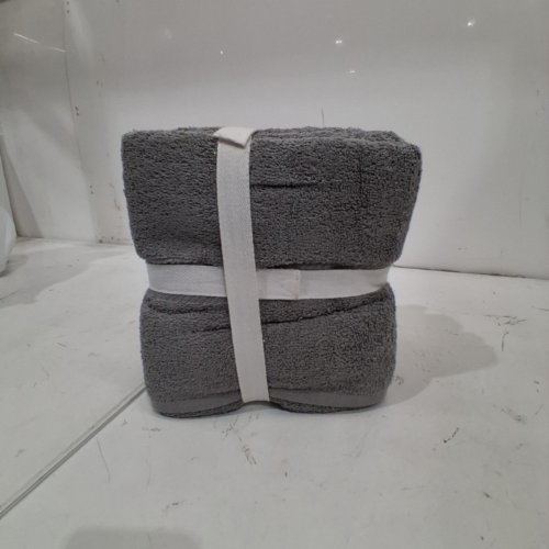 4PK MAINSTAYS TOWEL SET - 2 HAND TOWEL AND 2 BATH TOWELS - CHARCOAL (MODEL:50730874) image 4