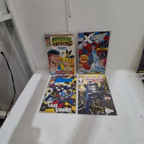 4 ASSTD MARVEL, AND IMPACT COMIC BOOKS - PUNISHER WAR ZONE #10, LEGEND OF THE SHIELD #12, GUARDIANS OF THE GALAXY #34, X-FORCE #10 - VARIOUS AUTHORS image 2