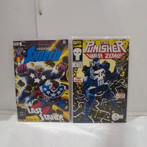 4 ASSTD MARVEL, AND IMPACT COMIC BOOKS - PUNISHER WAR ZONE #10, LEGEND OF THE SHIELD #12, GUARDIANS OF THE GALAXY #34, X-FORCE #10 - VARIOUS AUTHORS image 4