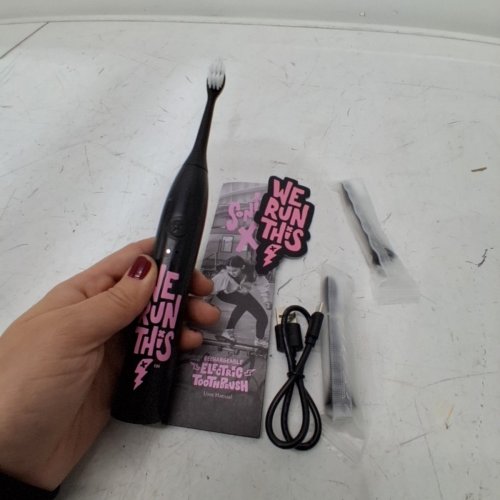 KIDS MADE BY DENTISTS SONIC X ELECTRIC TOOTHBRUSH - BLACK/PINK - WE RUN THIS image 2