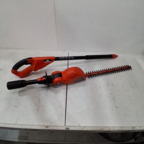 BLACK+DECKER 20V LITHIUM MAX CORDLESS POLE HEDGE TRIMMER *TOOL ONLY* - 18" - ORANGE/BLACK - (MODEL: LPHT120) image 2