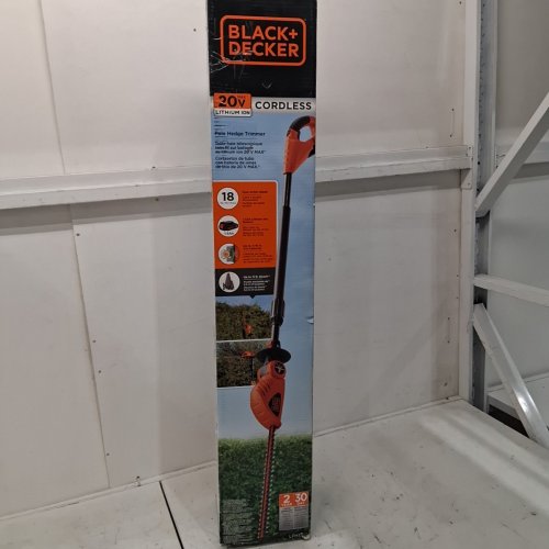 BLACK+DECKER 20V LITHIUM MAX CORDLESS POLE HEDGE TRIMMER *TOOL ONLY* - 18" - ORANGE/BLACK - (MODEL: LPHT120) image 5