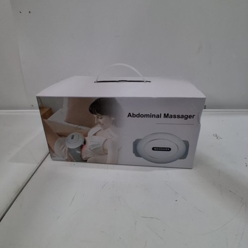 HIMOUTA ELECTRIC ABDOMINAL MASSAGER FOR FLATTENING BELLY - WHITE\GREY image 3