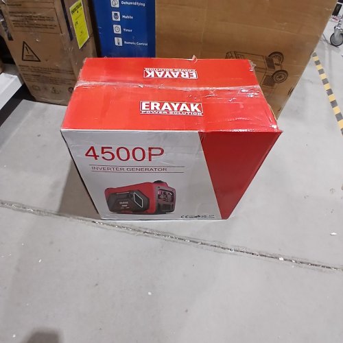 ERAYAK PORTABLE INVERTER GENERATOR FOR EMERGENCY POWER BACKUP - 4500W - RED (MODEL: 4500P) image 11