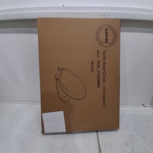 GARVEE ELONGATED SOFT CLOSE EASY CLEAN PLASTIC TOILET SEAT - 19" - WHITE - (MODEL: PHO_11GXK800) image 4