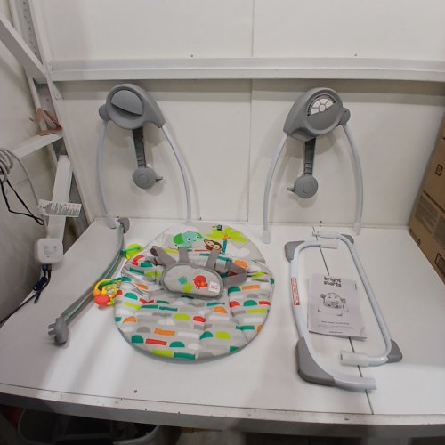 BRIGHT STARTS PLAYFUL PARADISE AUTOMATIC BABY SWING WITH MUSIC - MULTI COLOR (MODEL: 13069-MEES / 01185) image 3