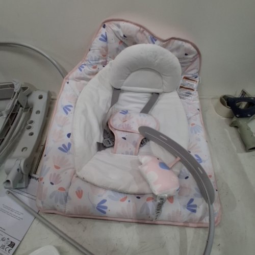 INGENUITY KEEP COZY 3-IN-1 GROW WITH ME VIBRATING BABY BOUNCER SEAT & INFANT - PINK BURST image 3
