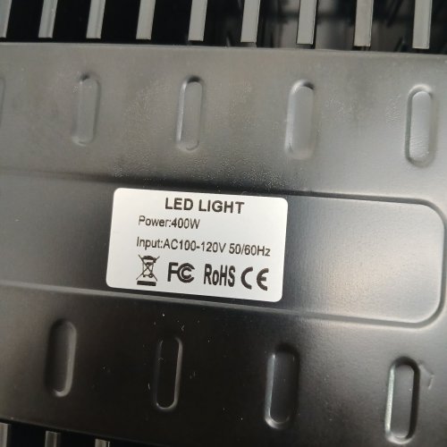 2PK HARD-WIRED LED FLOOD LIGHT - 400W, AC 100-120 V 50/60HZ - 13" X 9" image 2