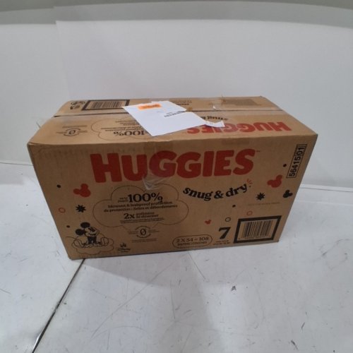 108PK HUGGIES SNUG & DRY DIAPERS - SIZE 7 (41LBS +) - MICKEY MOUSE image 2