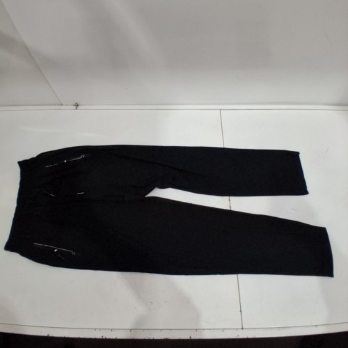 MEN'S TRACK PANTS with zipper pockets - LARGE - BLACK image 2