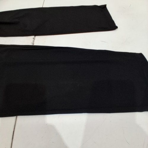 MEN'S TRACK PANTS with zipper pockets - LARGE - BLACK image 4