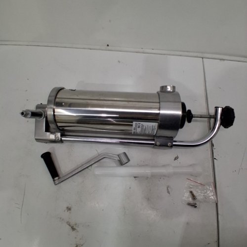 VEVOR STAINLESS STEEL VERTICAL SAUSAGE STUFFER WITH SUCTION BASE, MANUAL CRANK & 3 STUFFING TUBES - 5LB CAPACITY - (MODEL: ES-3L) image 2